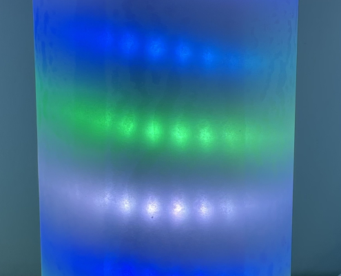 LED Tischleuchte Mandala Rund 40×20cm RGB-Licht für Ruhe & Atmosphäre Mandala Tischleuchte grün